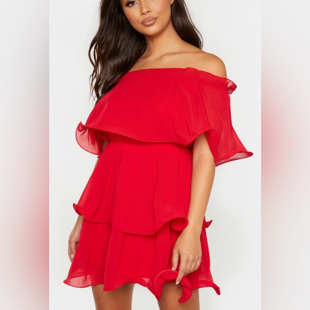 PRETTY LITTLE THING RED DRESS